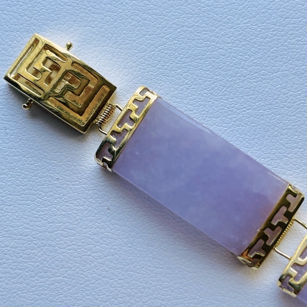 🔮Jade Bracelet 18K yellow gold